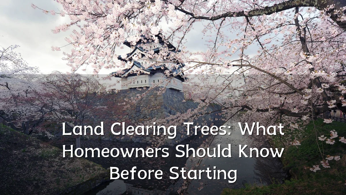 Land Clearing Trees: What Homeowners Should Know Before Starting