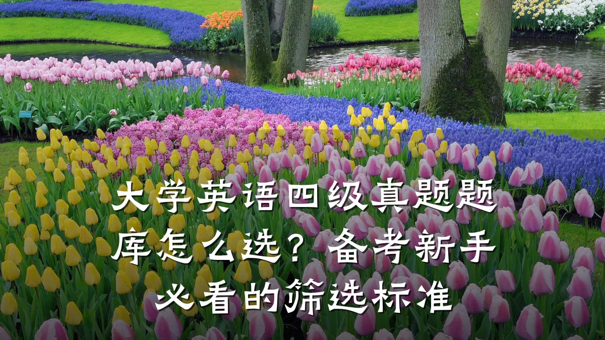 大学英语四级真题题库怎么选?备考新手必看的筛选标准