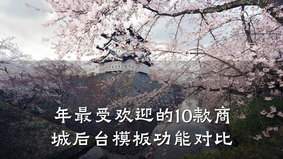 年最受欢迎的10款商城后台模板功能对比