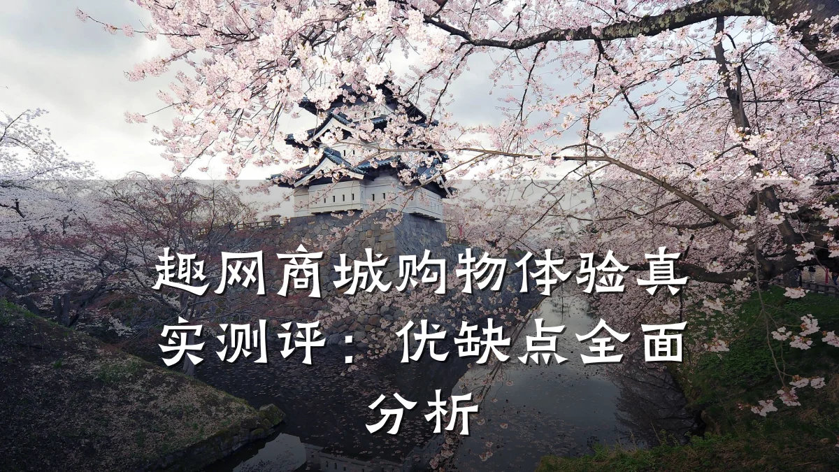 趣网商城购物体验真实测评:优缺点全面分析