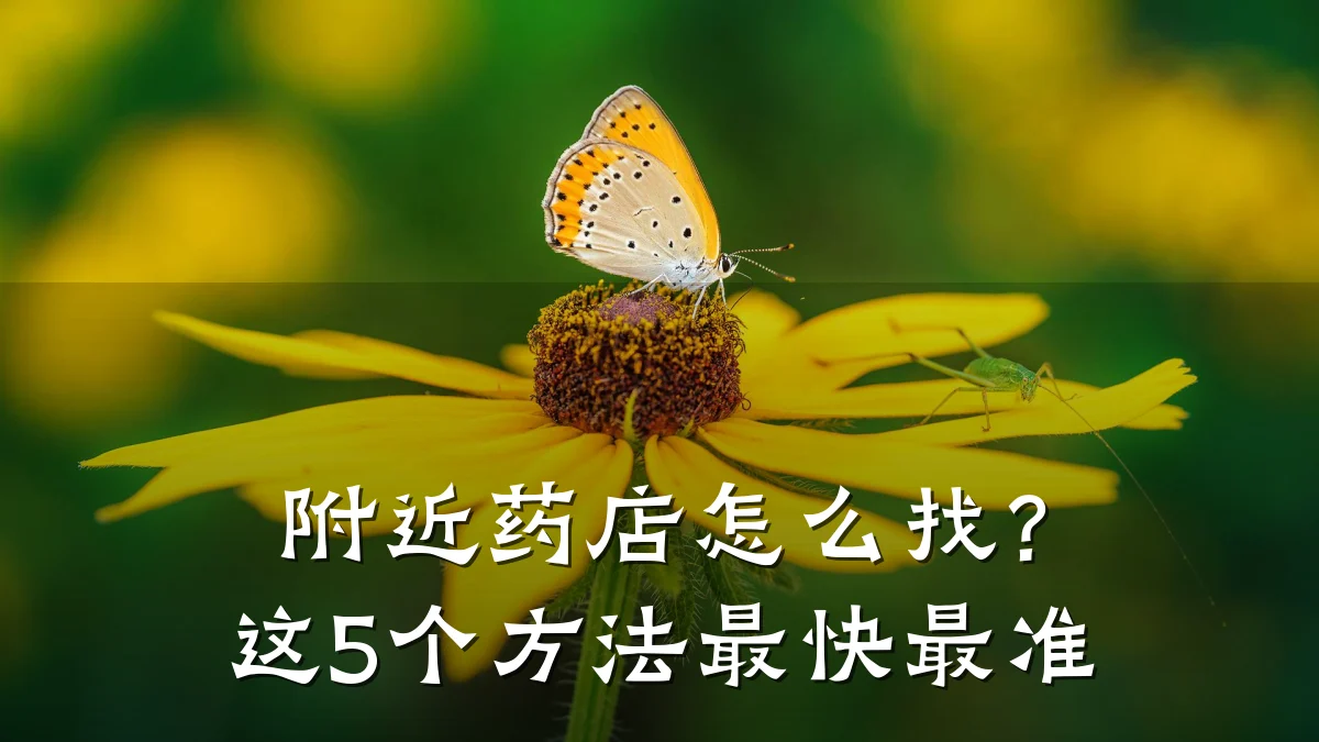 附近药店怎么找？这5个方法最快最准