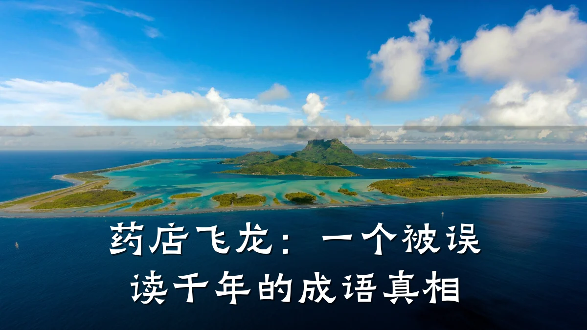 药店飞龙:一个被误读千年的成语真相