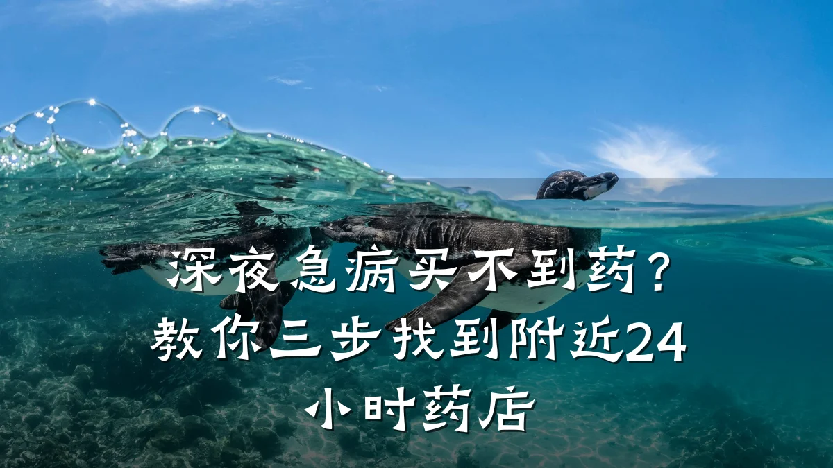 深夜急病买不到药?教你三步找到附近24小时药店