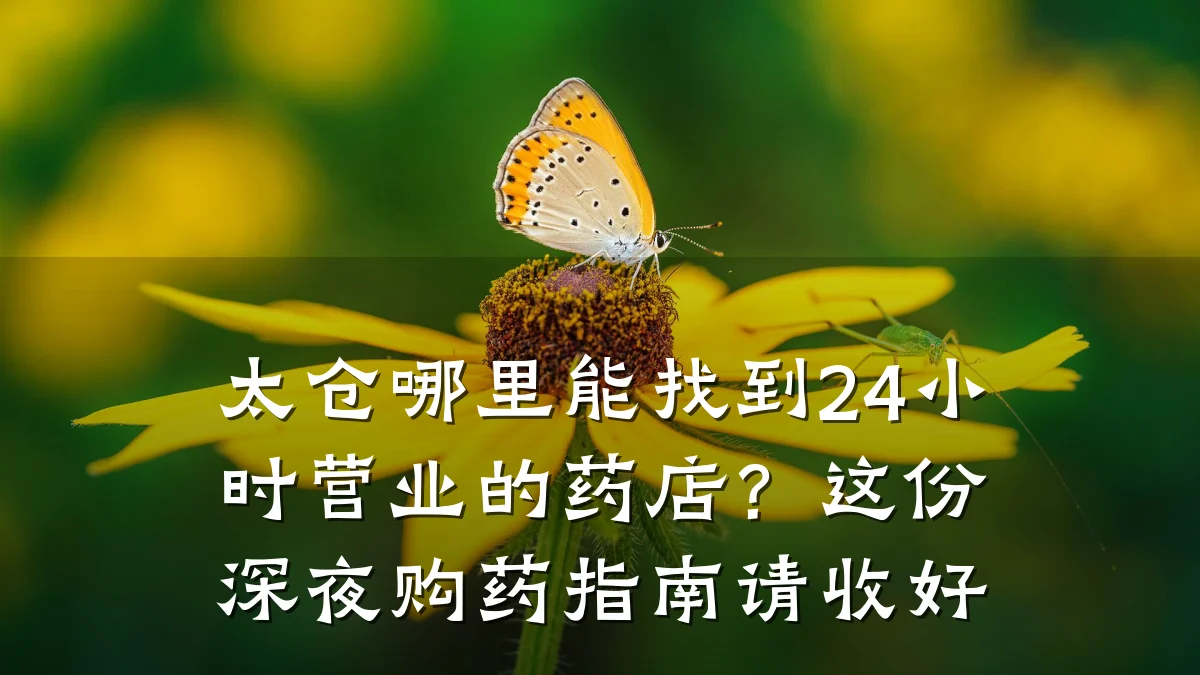 太仓哪里能找到24小时营业的药店?这份深夜购药指南请收好