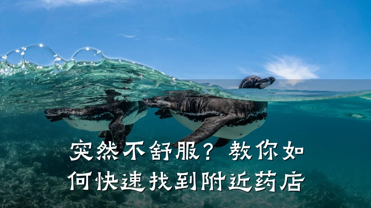 突然不舒服？教你如何快速找到附近药店