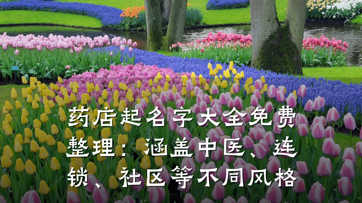 药店起名字大全免费整理:涵盖中医、连锁、社区等不同风格