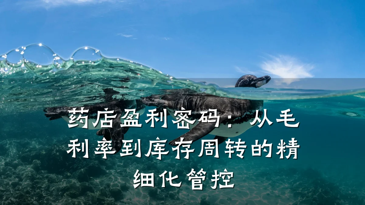 药店盈利密码:从毛利率到库存周转的精细化管控