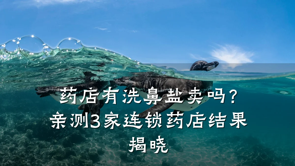 药店有洗鼻盐卖吗?亲测3家连锁药店结果揭晓