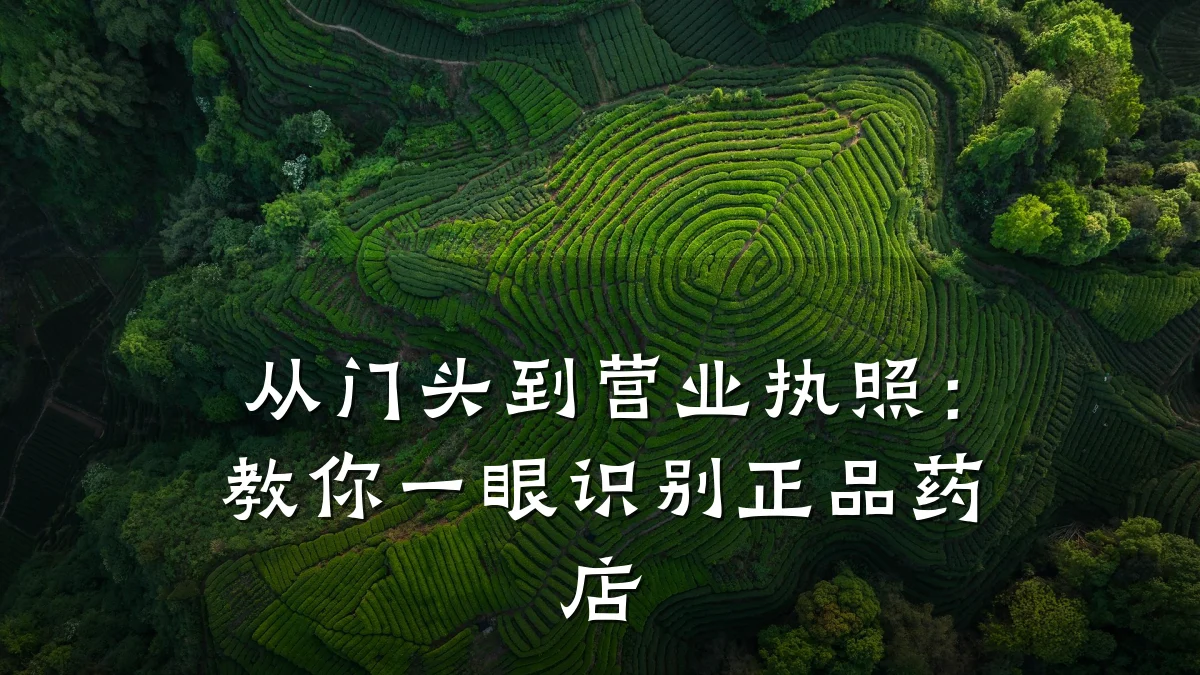 从门头到营业执照：教你一眼识别正品药店