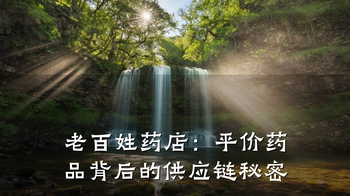 老百姓药店：平价药品背后的供应链秘密
