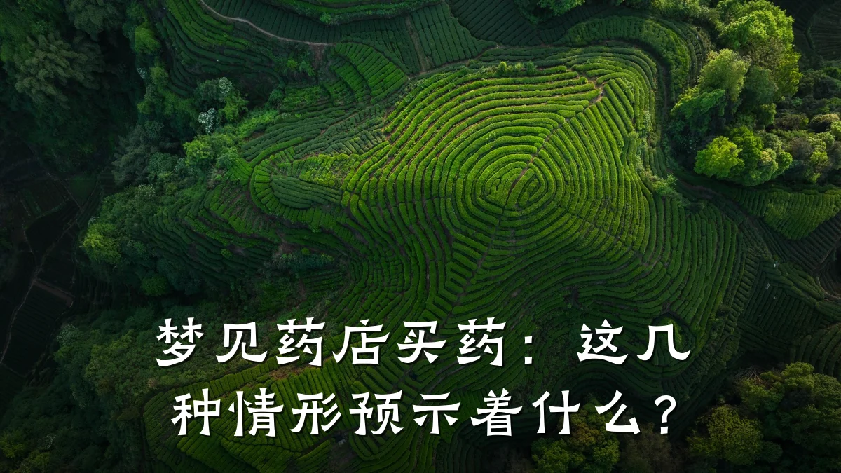 梦见药店买药:这几种情形预示着什么?