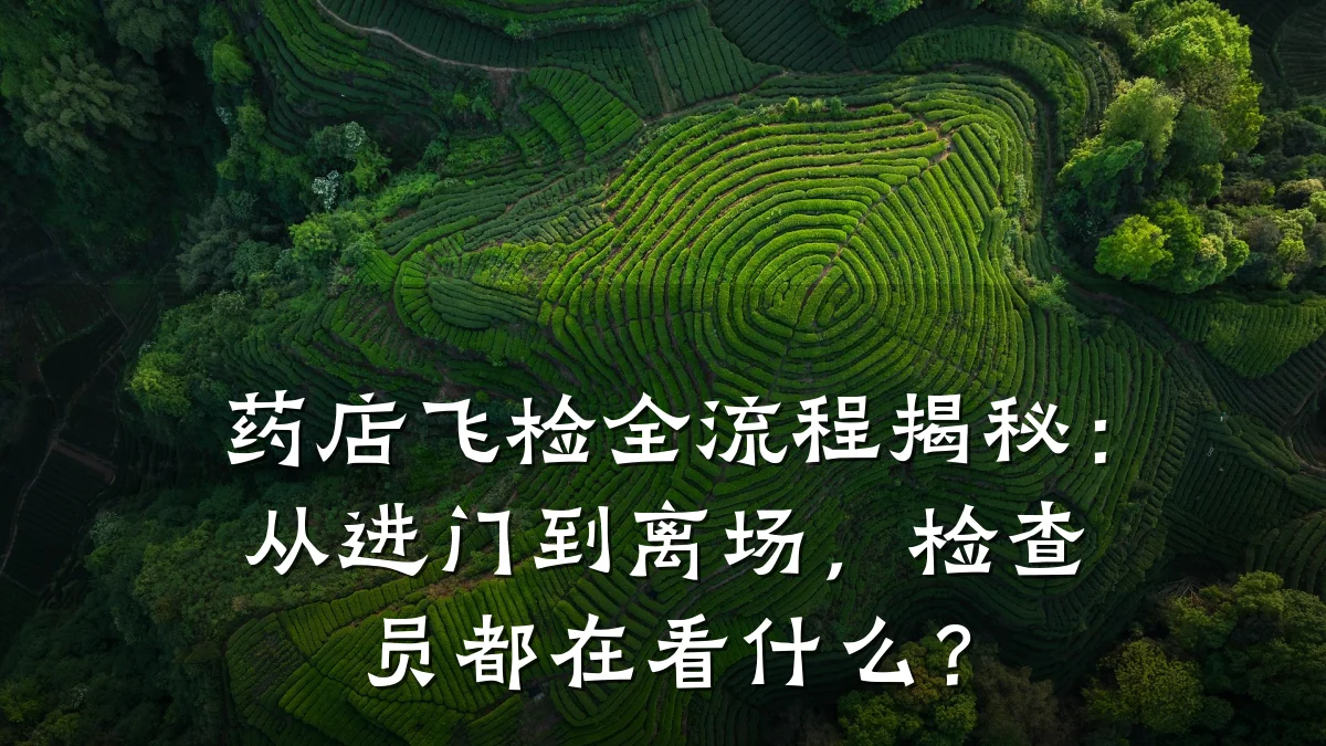 药店飞检全流程揭秘:从进门到离场,检查员都在看什么?