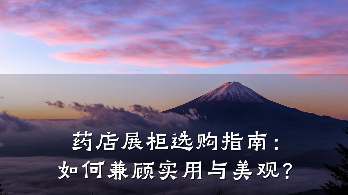 药店展柜选购指南:如何兼顾实用与美观?