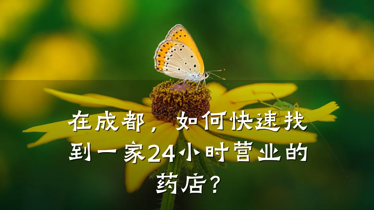 在成都,如何快速找到一家24小时营业的药店?