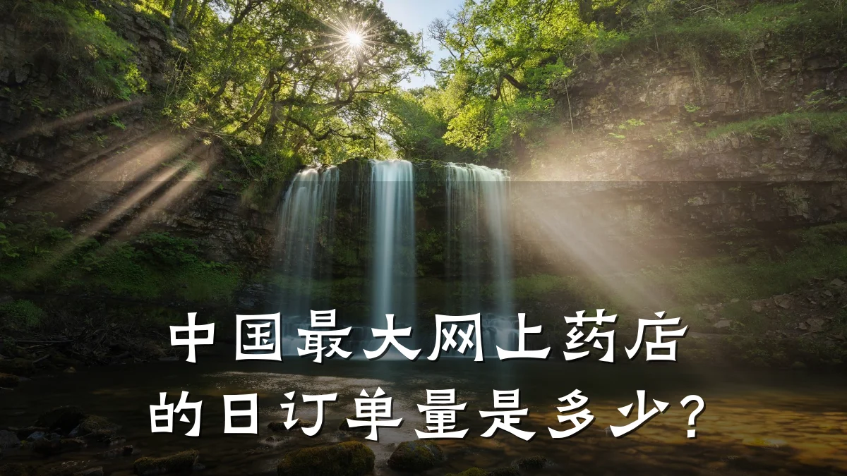 中国最大网上药店的日订单量是多少?