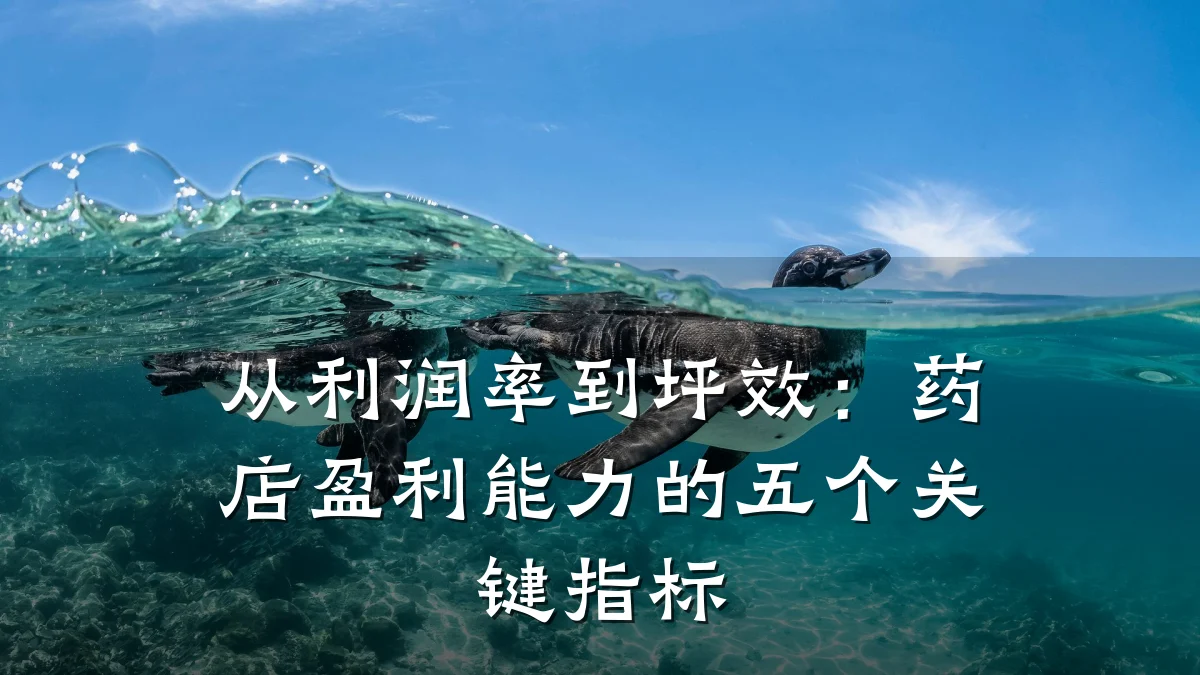 从利润率到坪效:药店盈利能力的五个关键指标