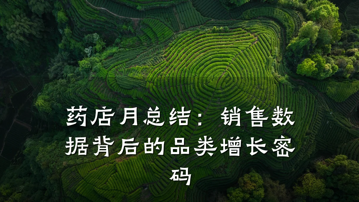 药店月总结:销售数据背后的品类增长密码