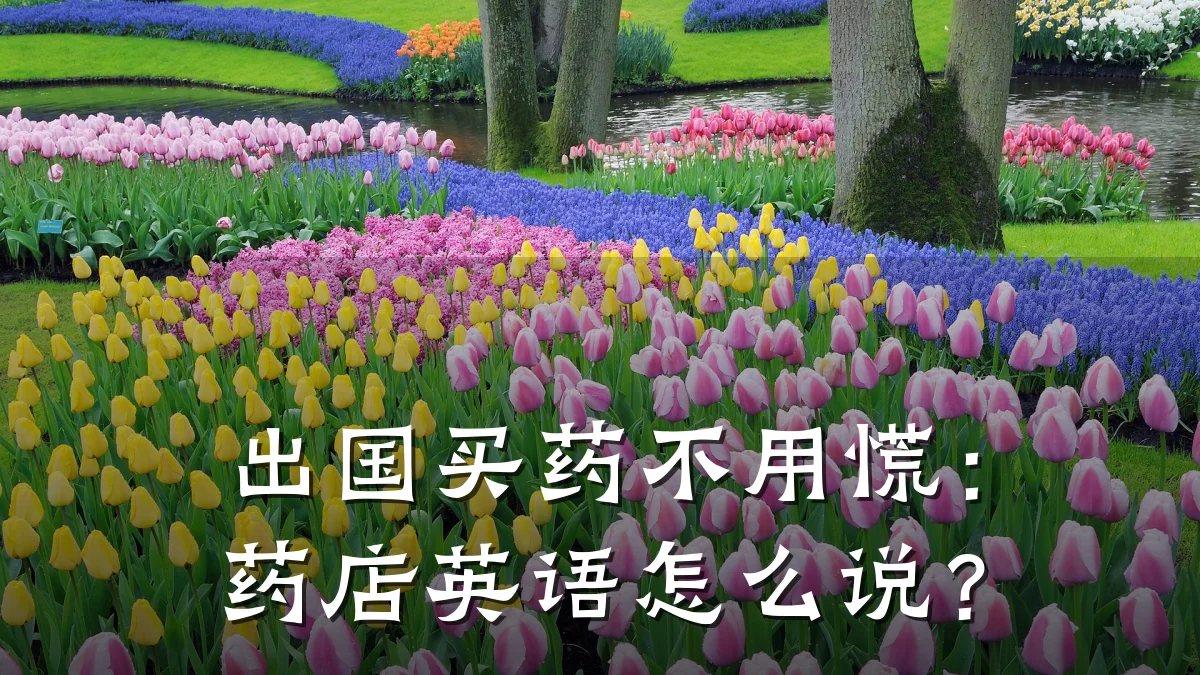 出国买药不用慌:药店英语怎么说?