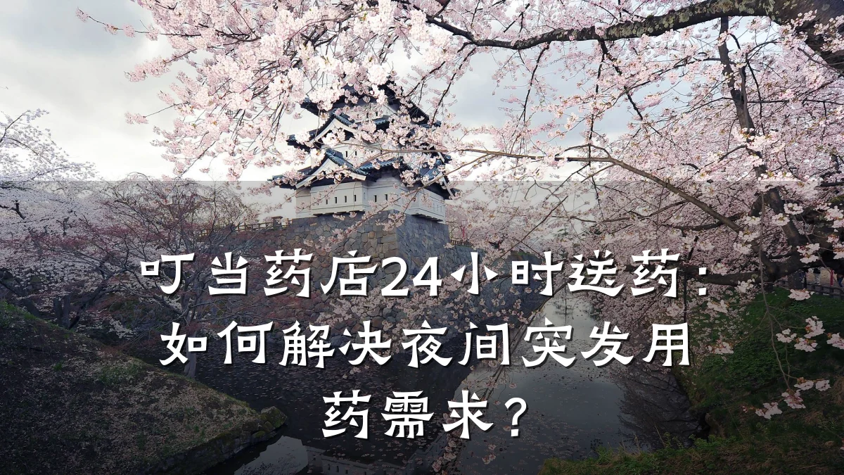 叮当药店24小时送药:如何解决夜间突发用药需求?