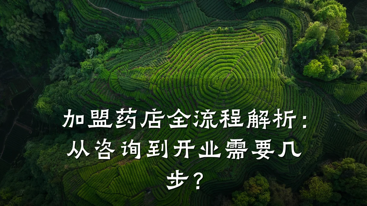 加盟药店全流程解析:从咨询到开业需要几步?