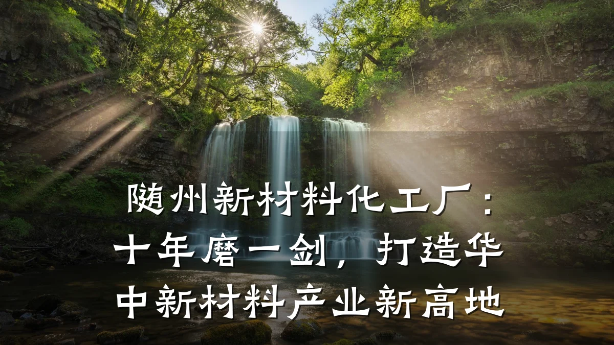 随州新材料化工厂:十年磨一剑,打造华中新材料产业新高地
