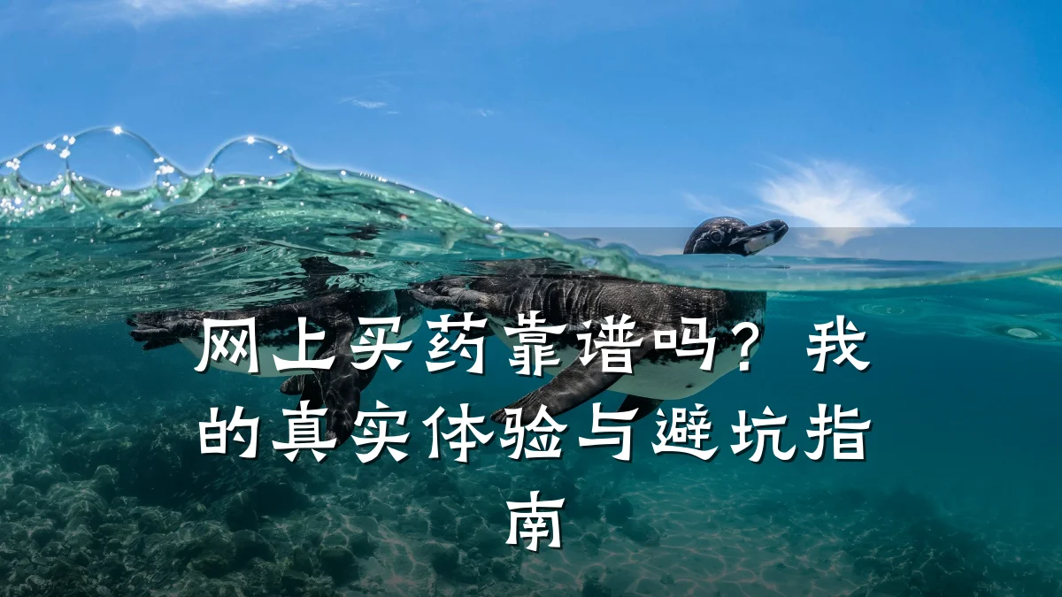 网上买药靠谱吗?我的真实体验与避坑指南