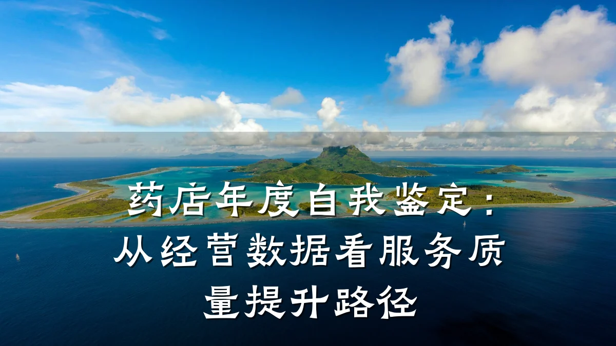 药店年度自我鉴定:从经营数据看服务质量提升路径