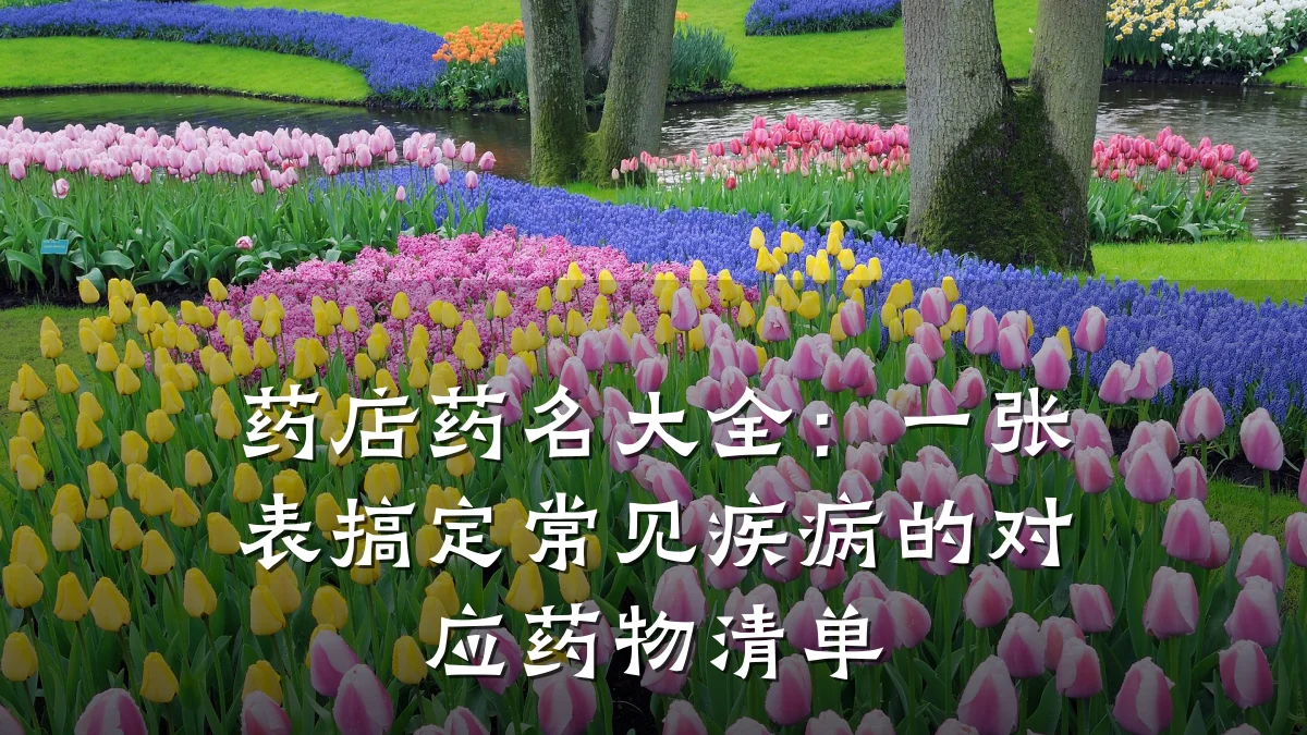 药店药名大全：一张表搞定常见疾病的对应药物清单