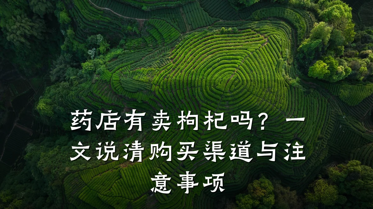 药店有卖枸杞吗?一文说清购买渠道与注意事项