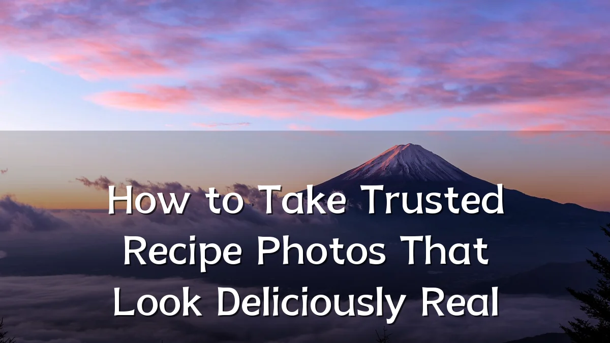 How to Take Trusted Recipe Photos That Look Deliciously Real