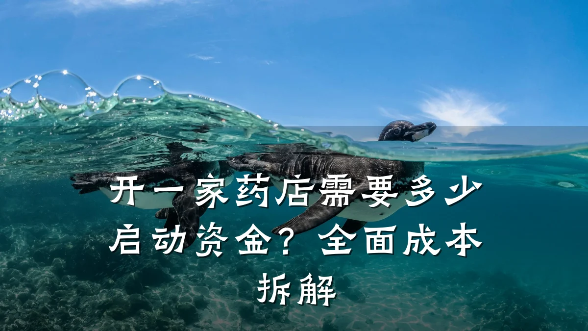 开一家药店需要多少启动资金?全面成本拆解