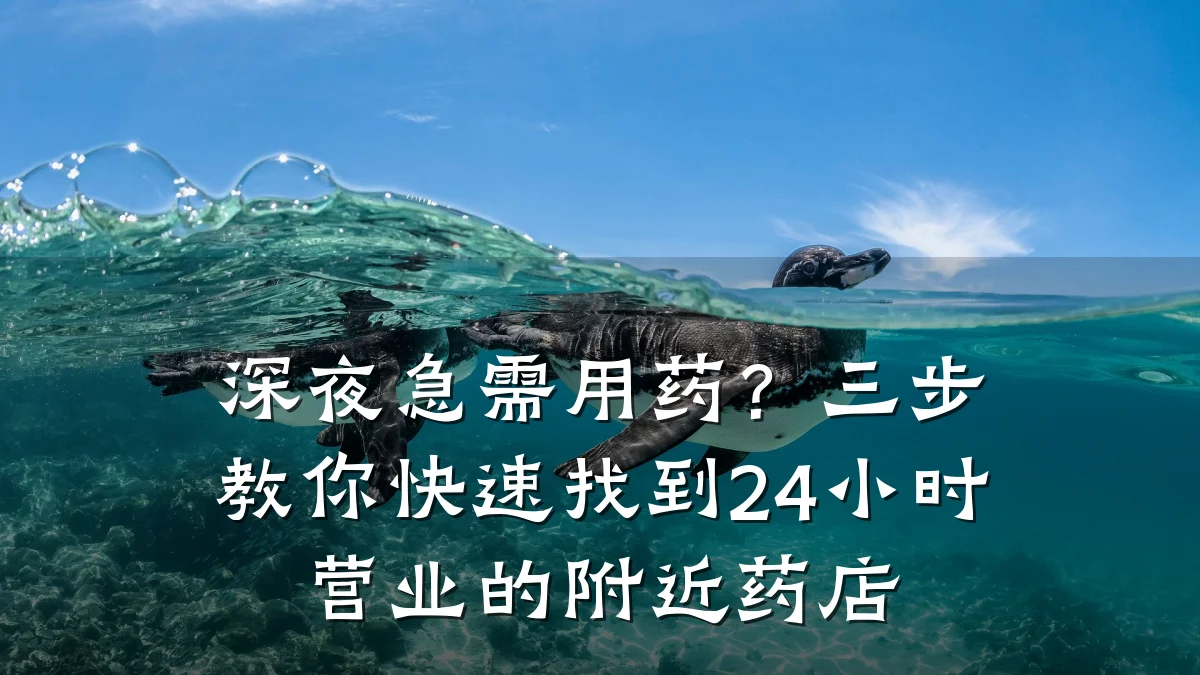 深夜急需用药?三步教你快速找到24小时营业的附近药店