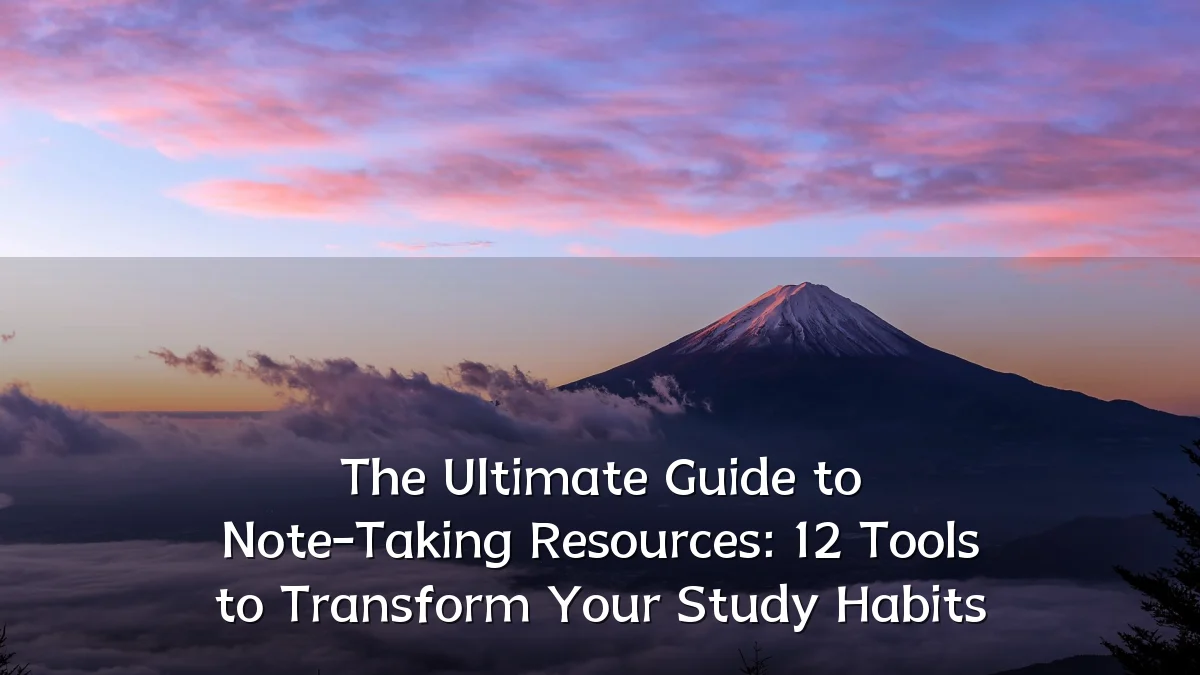 The Ultimate Guide to Note-Taking Resources: 12 Tools to Transform Your Study Habits