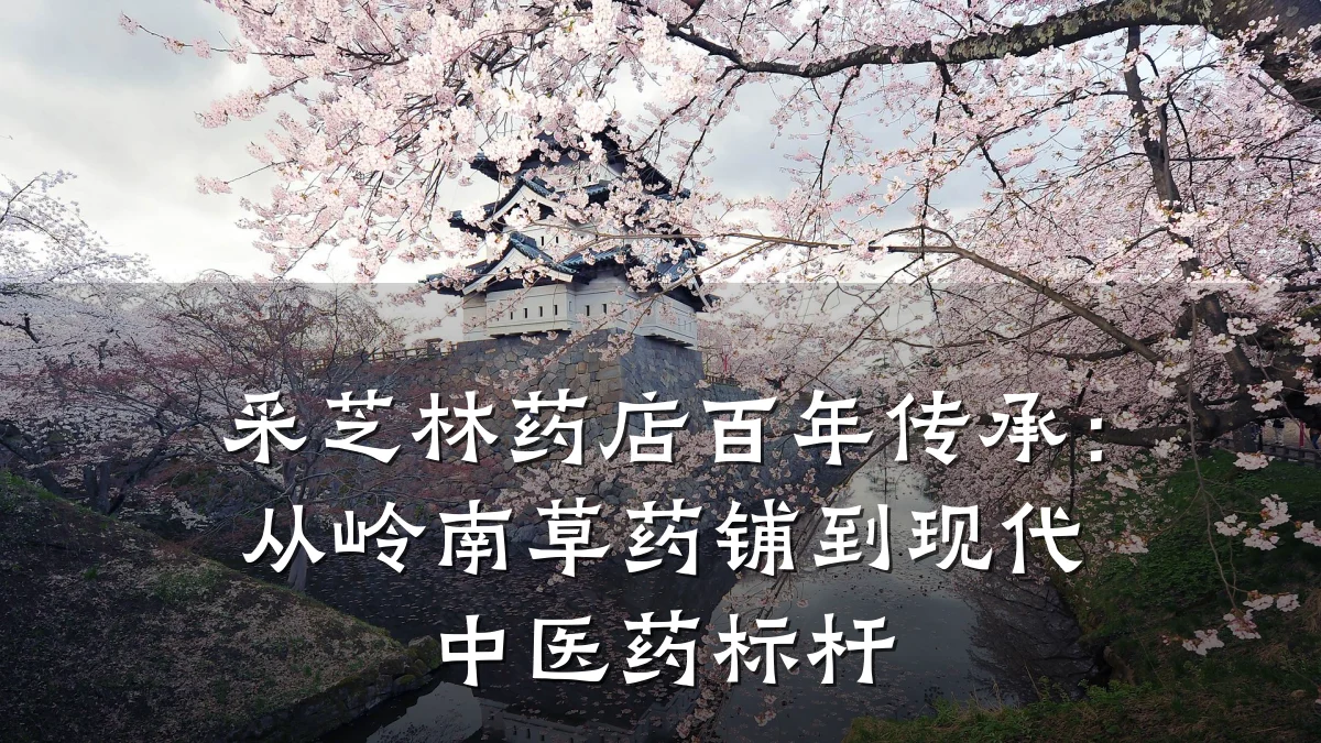 采芝林药店百年传承:从岭南草药铺到现代中医药标杆