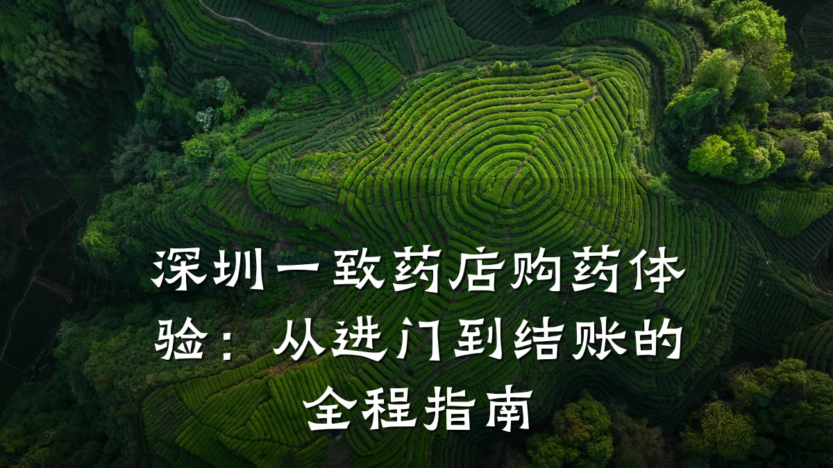 深圳一致药店购药体验：从进门到结账的全程指南