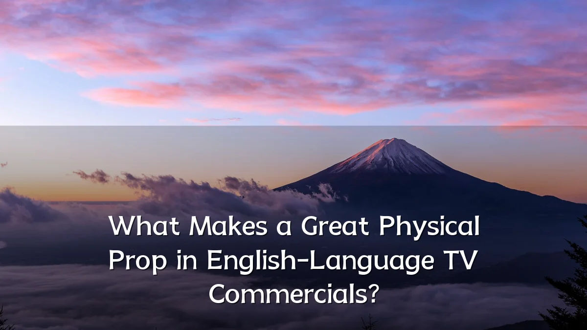 What Makes a Great Physical Prop in English-Language TV Commercials?