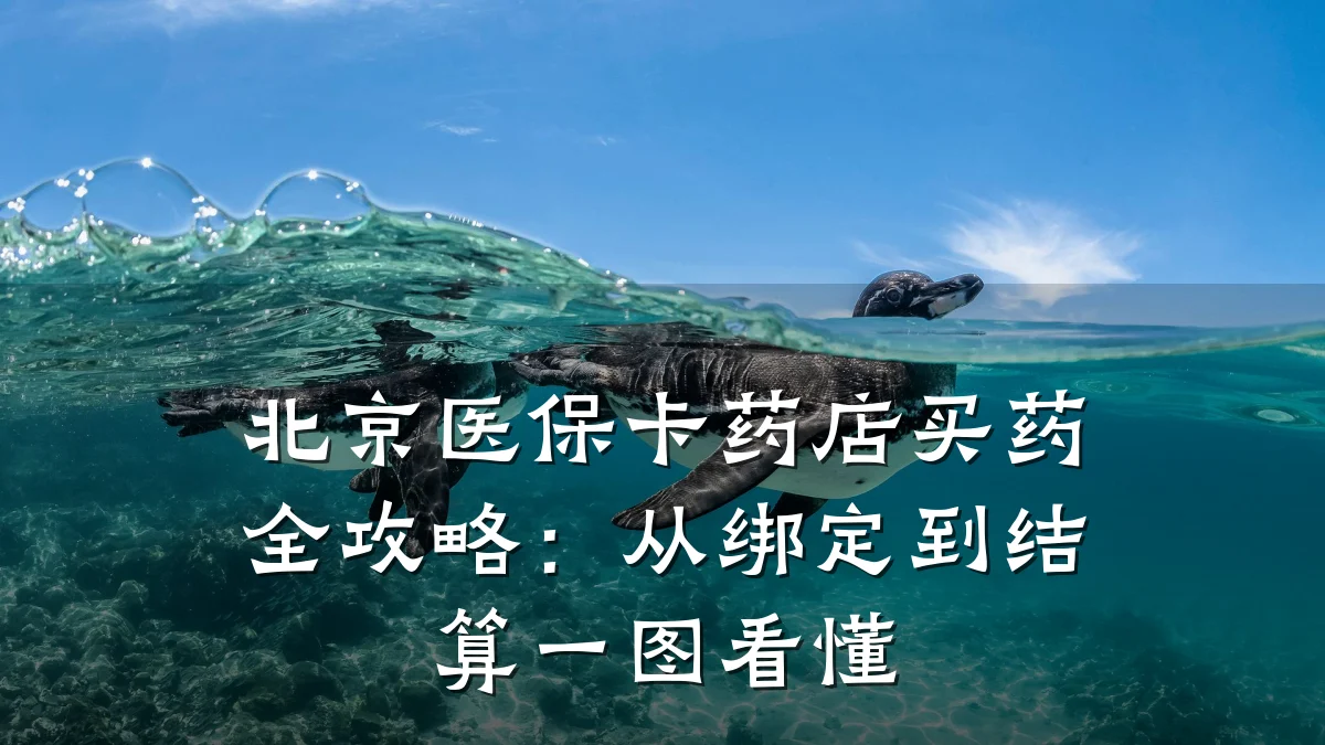 北京医保卡药店买药全攻略:从绑定到结算一图看懂