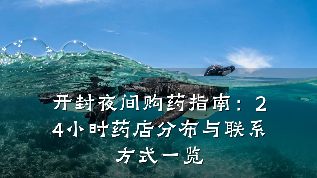 开封夜间购药指南:24小时药店分布与联系方式一览