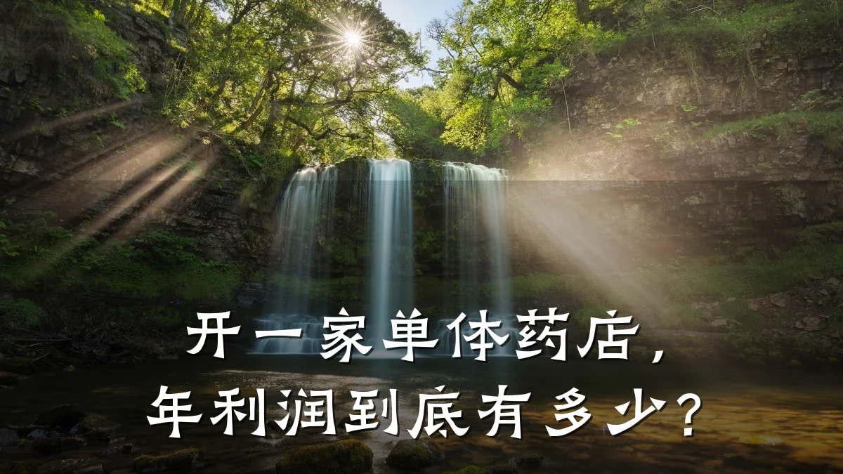 开一家单体药店,年利润到底有多少?