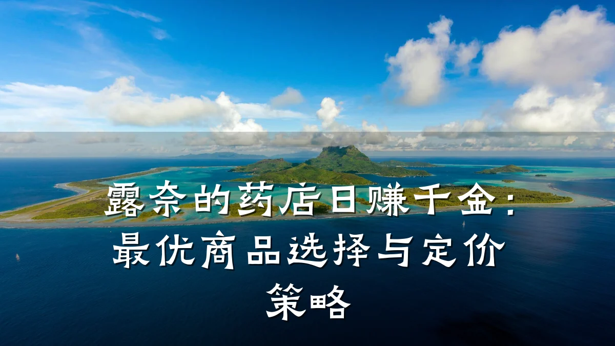 露奈的药店日赚千金:最优商品选择与定价策略