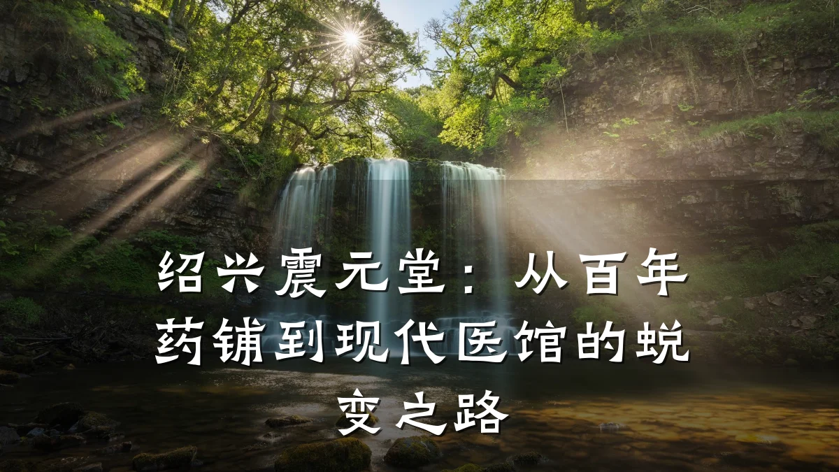 绍兴震元堂:从百年药铺到现代医馆的蜕变之路