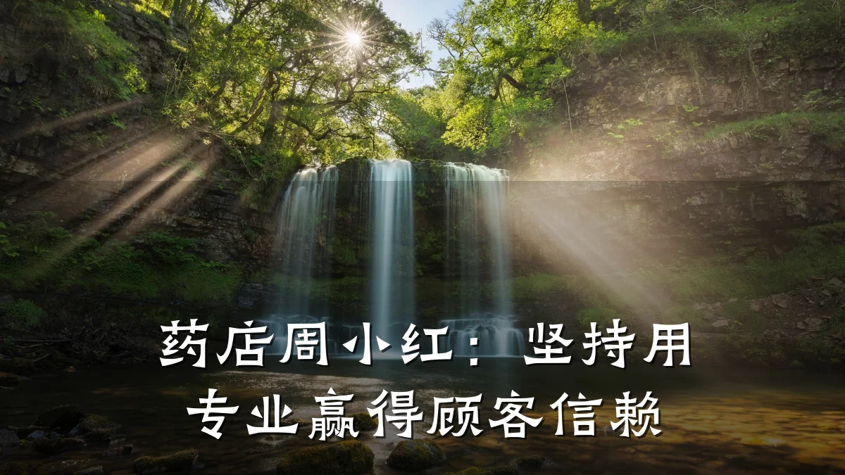 药店周小红:坚持用专业赢得顾客信赖