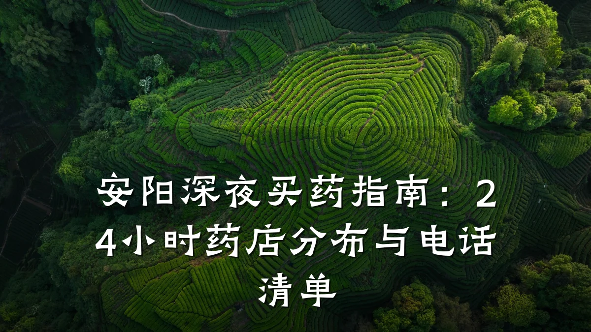 安阳深夜买药指南:24小时药店分布与电话清单
