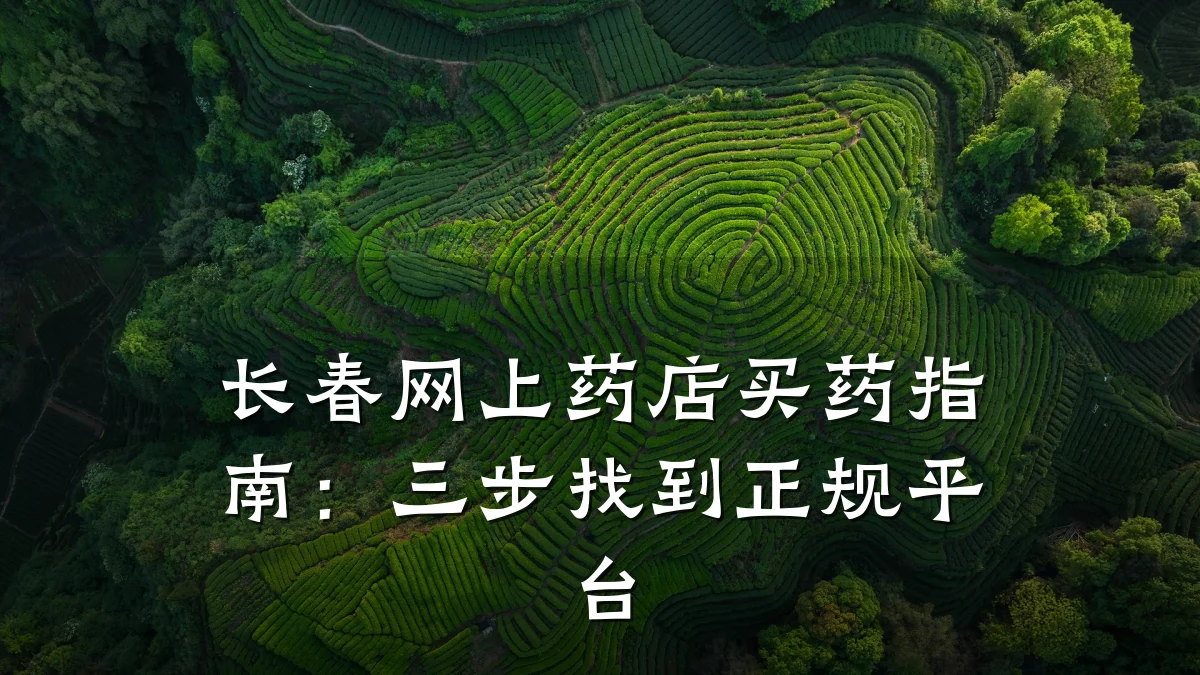 长春网上药店买药指南:三步找到正规平台