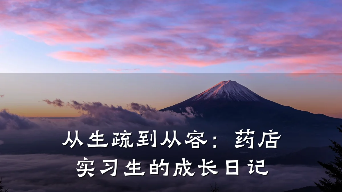 从生疏到从容：药店实习生的成长日记
