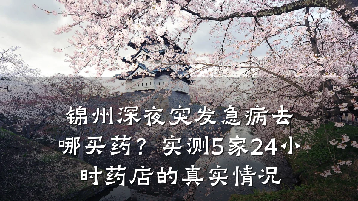 锦州深夜突发急病去哪买药?实测5家24小时药店的真实情况
