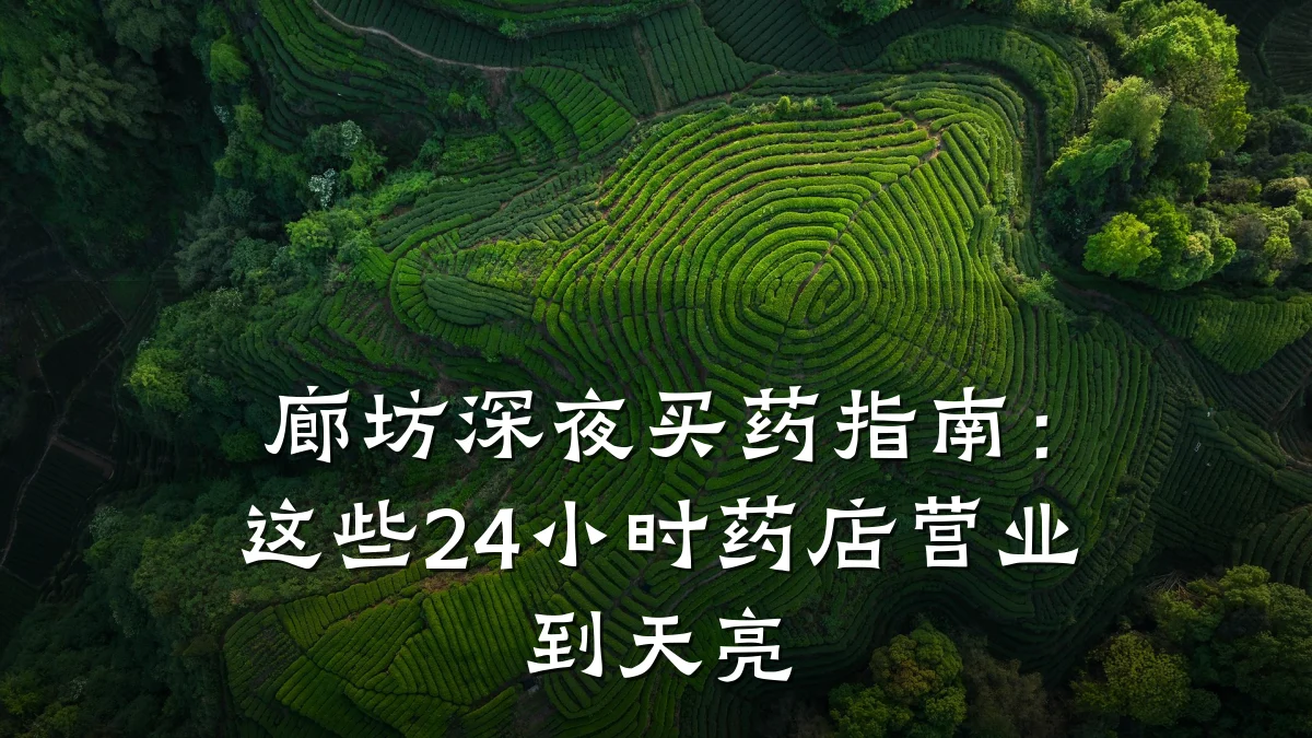 廊坊深夜买药指南:这些24小时药店营业到天亮