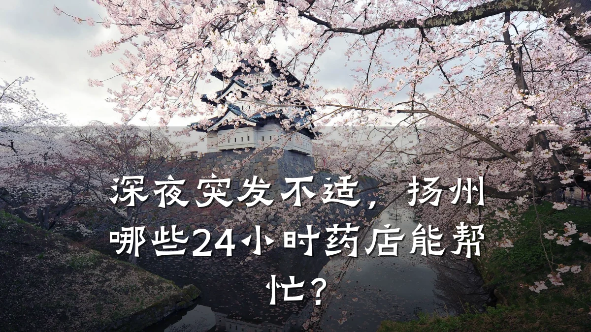 深夜突发不适,扬州哪些24小时药店能帮忙?