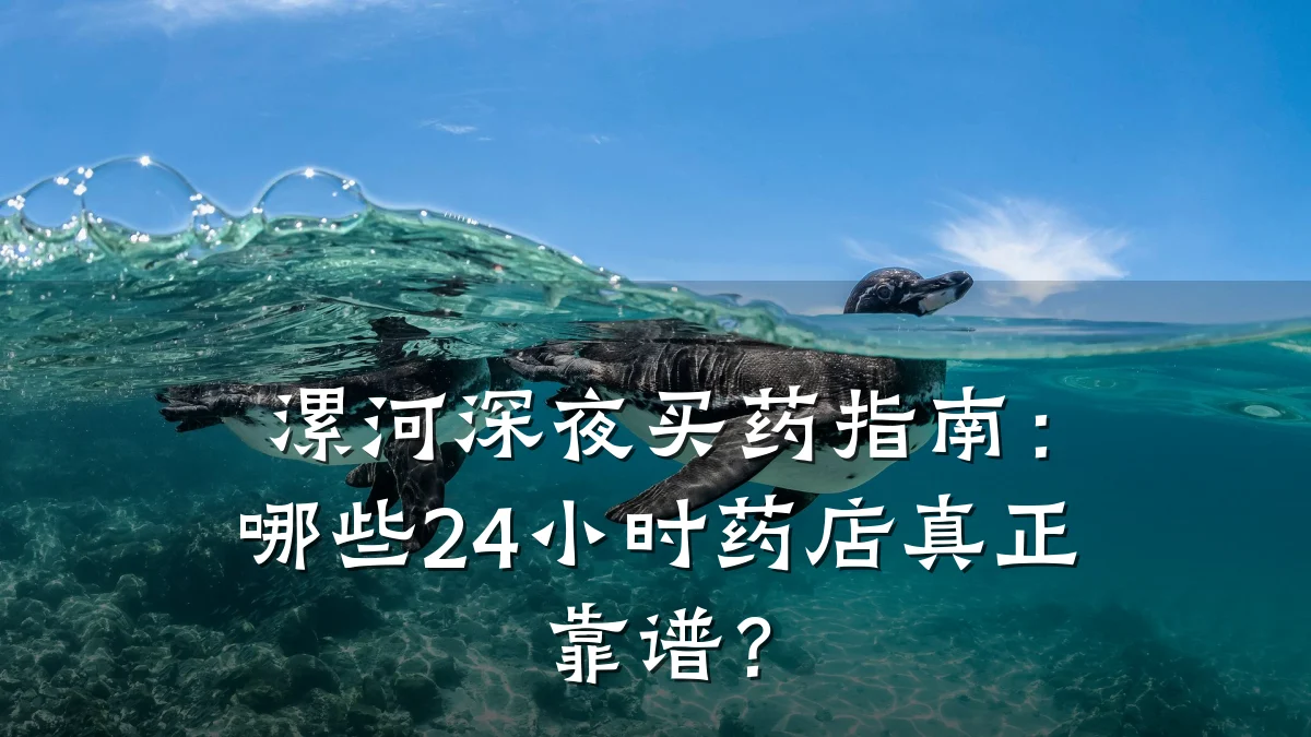 漯河深夜买药指南：哪些24小时药店真正靠谱？