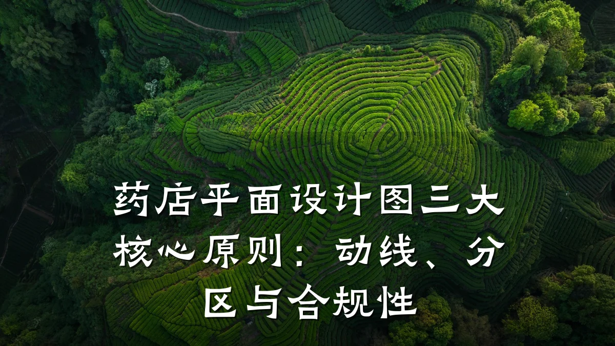 药店平面设计图三大核心原则:动线、分区与合规性